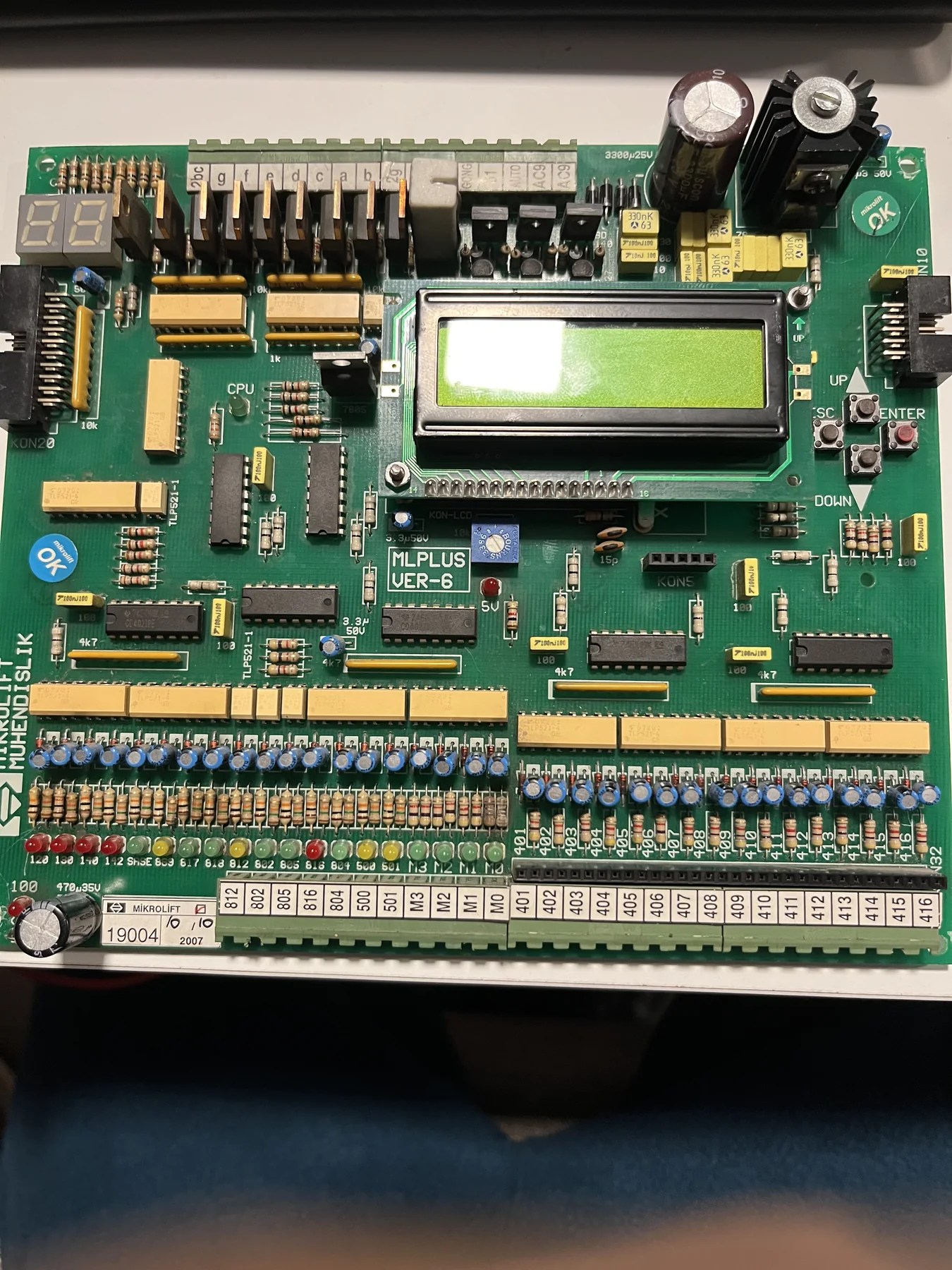 Elektronik kontrol ve otomasyon kartı